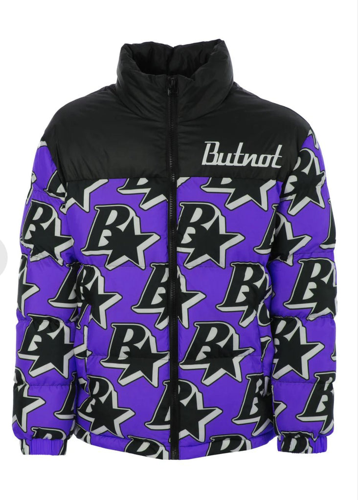 GIUBBINO BUTNOT UOMO PIUMINO CON STELLE E LOGO LATO CUORE