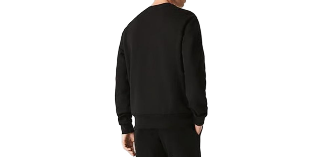 FELPA LACOSTE UOMO COTONE GIROCOLLO CON LOGO LATO CUORE CUCITO