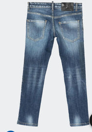 PANTALONE JEANS DSQUARED LOGO DS2 GAMBE