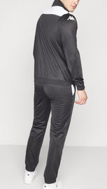 TUTA COMPLETA KAPPA UOMO ACETATA  BICOLOR BIANCO/NERO