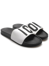 Carica l'immagine nel visualizzatore di Gallery, CIABATTE ICON CON FASCIA E INIZIALI NERO