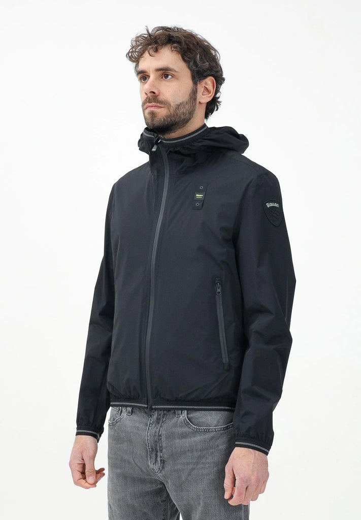 GIUBBINO BLAUER LEGGERO LOGO MANICA