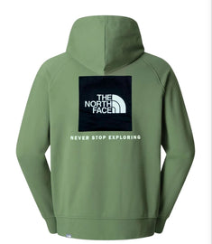 FELPA THE NORTH FACE UNISEX FELPATA CON LOGO LATO CUORE E RETRO LOGO GRANDE STAMPATO