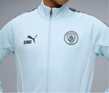 Carica l&#39;immagine nel visualizzatore di Gallery, TUTA COMPLETA MANCHSTER CITY UOMO TERMICO  BANDA NERA-BLU