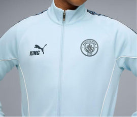 TUTA COMPLETA MANCHSTER CITY UOMO TERMICO  BANDA NERA-BLU