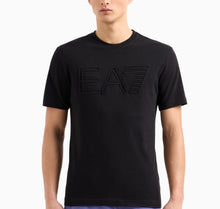 Carica l&#39;immagine nel visualizzatore di Gallery, T-SHIRT ARMANI LOGO GRANDE CENTRALE IN RILIEVO
