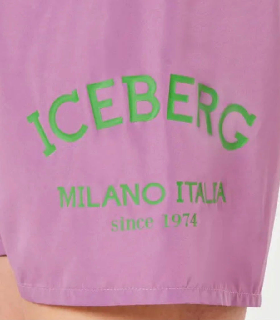 COSTUME ICEBERG CON SCRITTA GAMBA CURVA