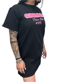 VESTITINO G2FIRENZE SCRITTA ROSA FLUO GOMMATA