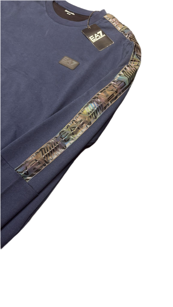 T-SHIRT MANICA LUNGA BANDA RIFLETTENTE EMPORIO ARMANI