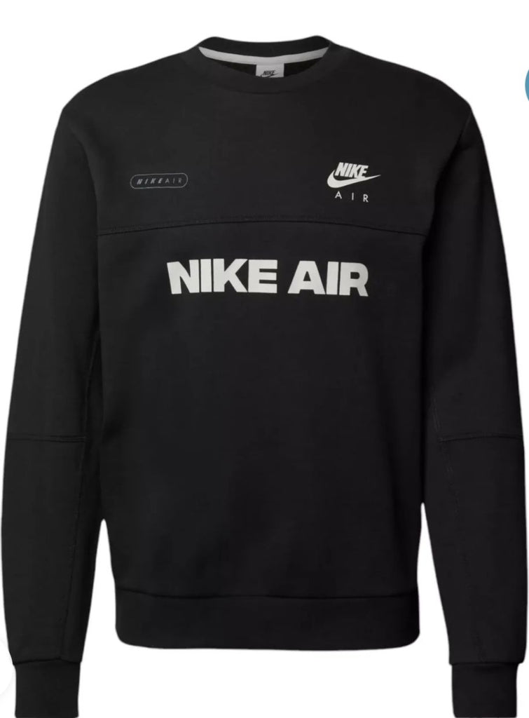 TUTA COMPLETA NIKE AIR UOMO FELPATA GIROCOLLO CON SCRITTA CENTRALE E RETRO GRANDE