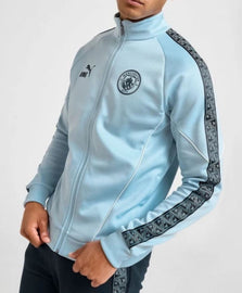 TUTA COMPLETA MANCHSTER CITY UOMO TERMICO  BANDA NERA-BLU