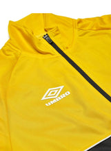 Carica l&#39;immagine nel visualizzatore di Gallery, TUTA COMPLETA UMBRO UOMO ACETATA CON ZIP BICOLOR GIALLA/NERA