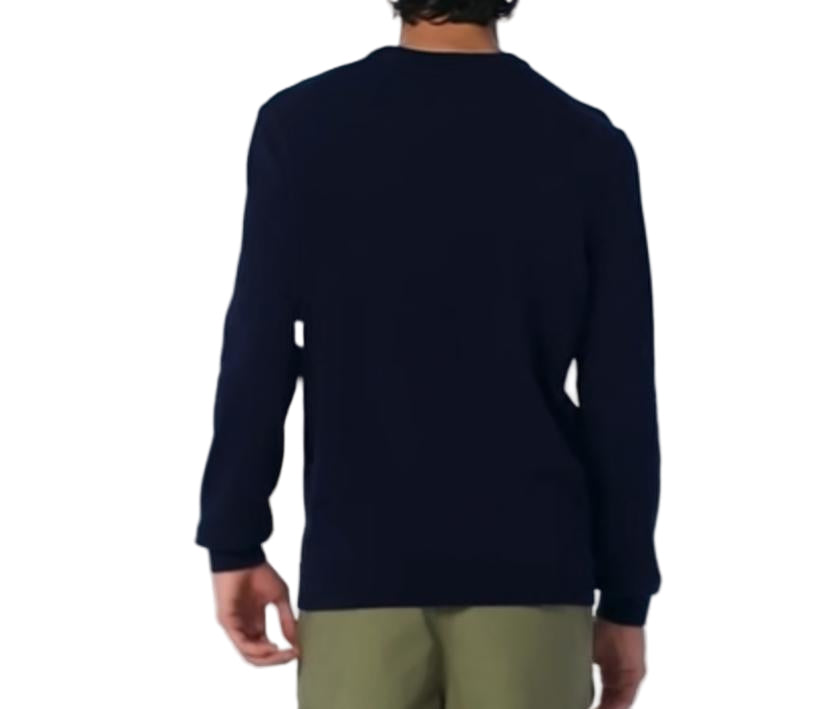 FELPA LACOSTE UOMO COTONE GIROCOLLO CON LOGO LATO CUORE CUCITO