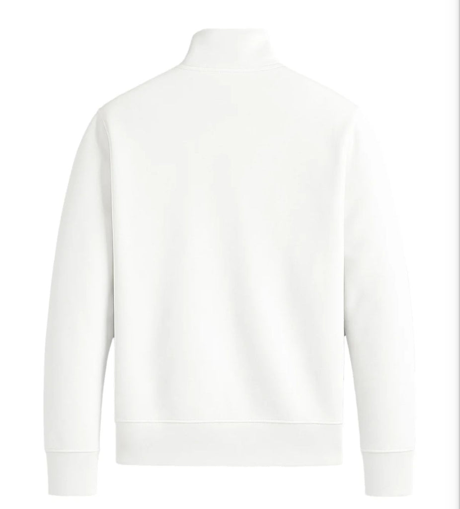 FELPA RALPH LAUREN UOMO , COTONE, CON CERNIERA E COLLETTO , LOGO LATO CUORE