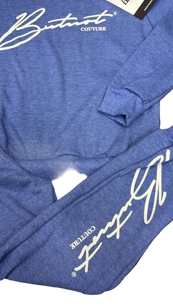 TUTA COMPLETA BUTNOT BAMBINO FELPATO CONSCRITTA CORSIVO CENTRALE