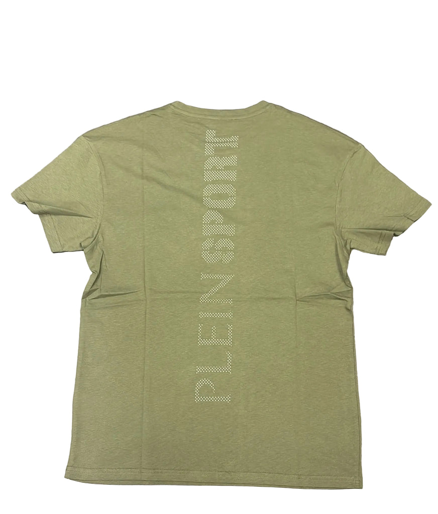 T-SHIRT PLEIN SPORT CON LOGO LATO CUORE CERCHIATO E SCRITTA RETRO VERTICALE