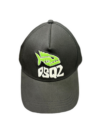 BERRETTO DSQUARED CON SIGLA BIANCA E SQUALO VERDE