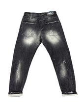 Carica l&#39;immagine nel visualizzatore di Gallery, JEANS CIANOTIC UOMO NEW FIT CON SCHIZZI E STRAPPI