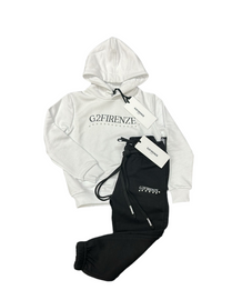 TUTA COMPLETA G2FIRENZE BIMBA SCRITTA CENTRALE STAMPATA CON PERLINE