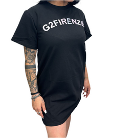 VESTITINO G2FIRENZE CON SCRITTA SFUMATA LILLA