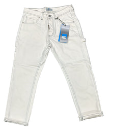 JEANS CIANOTIC UOMO BAGGY CON BOTTONI E CUCITURE NERE