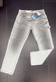JEANS CIANOTIC FIT WEBBER SBIADITO CON BOTTONI