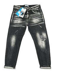 JEANS CIANOTIC UOMO BAGGY CON SCHIZZI E CERNIERA