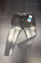 Carica l'immagine nel visualizzatore di Gallery, JEANS CIANOTIC FIT ALCARAZ BLACK BICOLORE