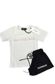 COMPLETO G2FIRENZE SCRITTA CENTRALE GRANDE ROSA CHIARO-SCURO