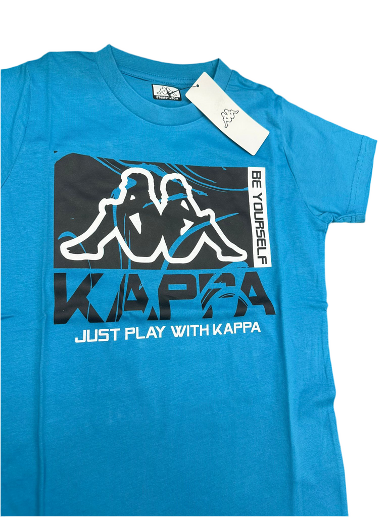 COMPLETINO KAPPA CON LOGO CENTRALE E SCRITTA BE YOURSELF