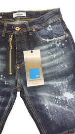 JEANS CIANOTIC BERMUDA CON CERNIERA