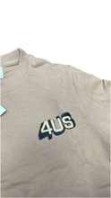 Carica l&#39;immagine nel visualizzatore di Gallery, FELPA PACIOTTI UNISEX COTONE GIROCOLLO CON SIGLA 4US RIALZATA LATO CUORE