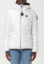 Carica l&#39;immagine nel visualizzatore di Gallery, GIUBBINO BLAUER DONNA PIUMINO LOGO BRILLANTINATO ONDA