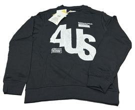 FELPA PACIOTTI UNISEX COTONE GIROCOLLO CON SIGLA 4US CENTRALE EFFETTO MURO