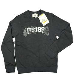 FELPA PACIOTTI UNISEX COTONE CON SCRITTA CENTRALE  CONSUMATA