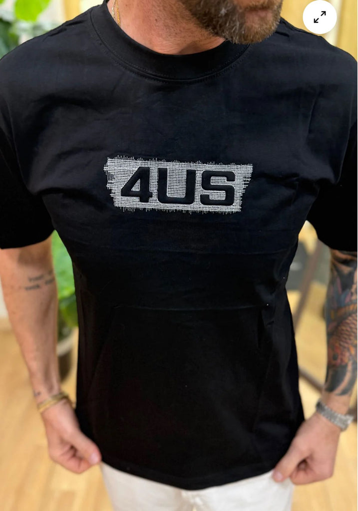 T-SHIRT PACIOTTI LOGO CENTRALE CON RETE