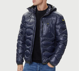 GIUBBINO BLAUER A ONDA CON BORDO GIALLO