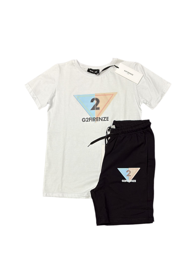 COMPLETO G2FIRENZE TRIANGOLO COLORATO CENTRALE E SCRITTA CENTRALE