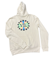 Carica l&#39;immagine nel visualizzatore di Gallery, FELPA VTL CON CAPPUCCIO CON LOGO LATERALE CERCHIATO