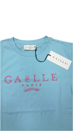 T-SHIRT GAELLE SCRITTA CENTRALE GRANDE ROSA
