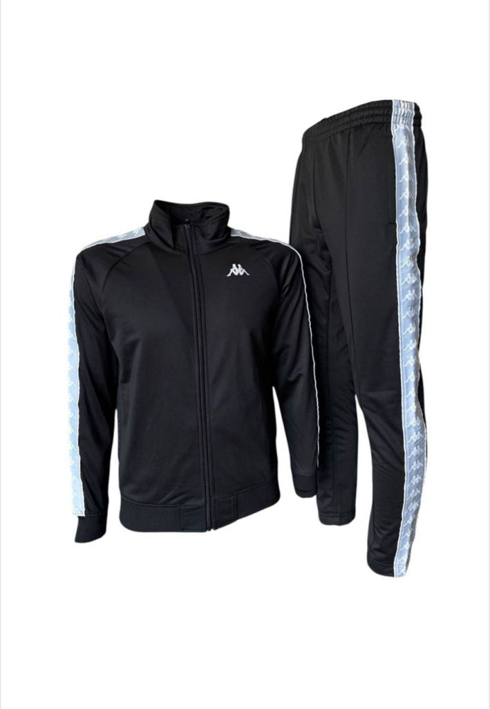 TUTA COMPLETA KAPPA UNISEX ACETATA CON BANDA CELESTE