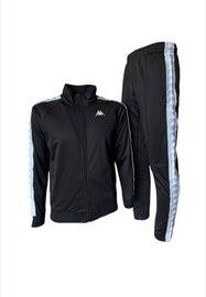 TUTA COMPLETA KAPPA UNISEX ACETATA CON BANDA CELESTE