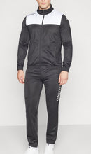Carica l&#39;immagine nel visualizzatore di Gallery, TUTA COMPLETA KAPPA UOMO ACETATA  BICOLOR BIANCO/NERO