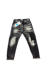 JEANS CIANOTIC UOMO NEW FIT CON SCHIZZI E STRAPPI