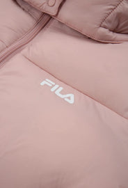GIUBBINO FILA RAGAZZA PIUMINO CON CAPPUCCIO E LOGO LATO CUORE