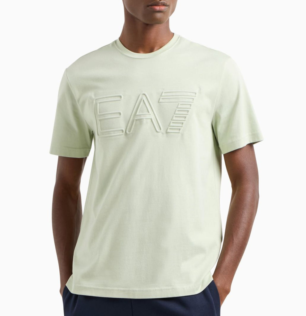 T-SHIRT ARMANI LOGO GRANDE CENTRALE IN RILIEVO