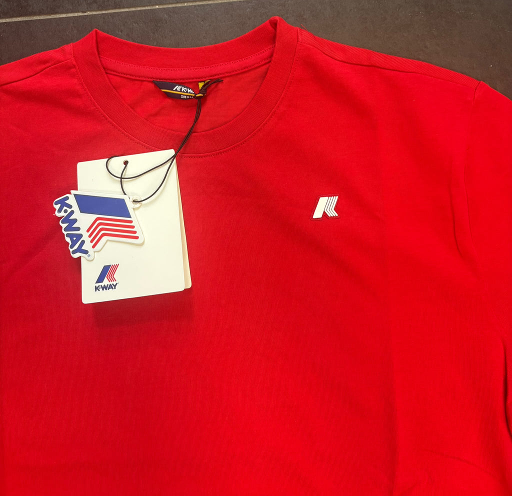 T-SHIRT K-WAY BASIC CON LOGO LATO CUORE GOMMA