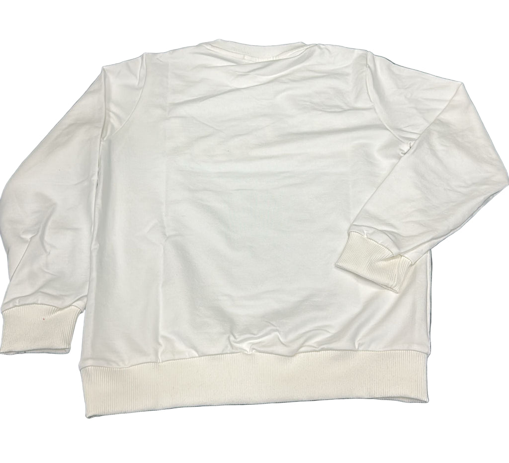 FELPA BUTNOT UNISEX FELPATA , GIROCOLLO , CON SCRITTA RIALZATA CENTRALE