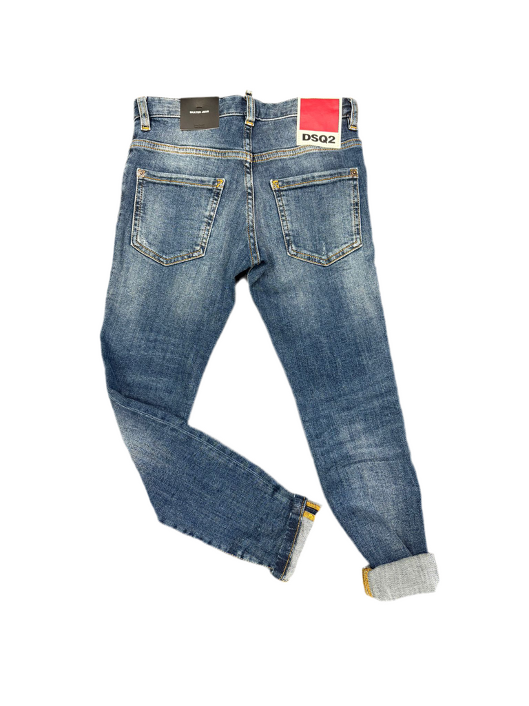 PANTALONE JEANS DSQUARED TARGHETTA POSTERIORE