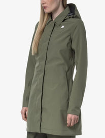 GIUBBINO K-WAY DONNA TERMICO COLLETTO E  CAPPUCCIO RIMOVIBILE